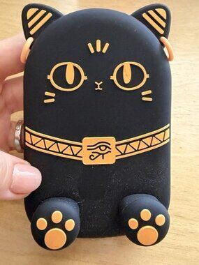 Egyptian Cat Phone Stand; British Museum gift shop; like new God Bastet